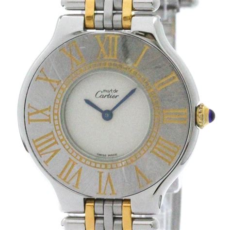 authentic cartier 901158065 must21 watches quartz|Must De Cartier 21 .